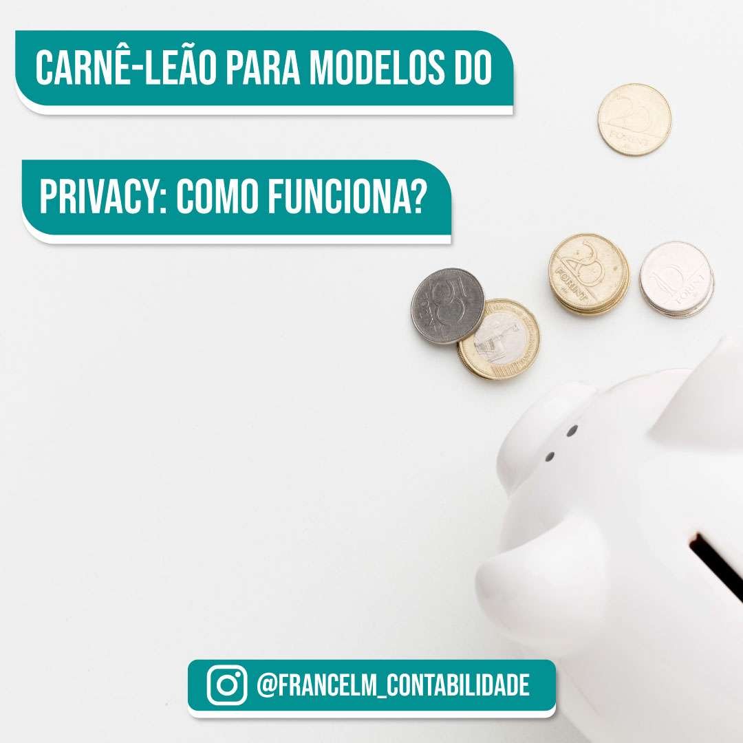 Carnê-leão para Modelos do Privacy: Como regularizar?